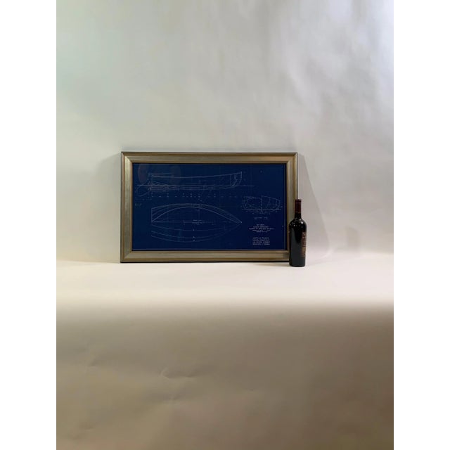 Paper Original Blueprint for the Sailing Dingy “Burp” by John Alden For Sale - Image 7 of 8