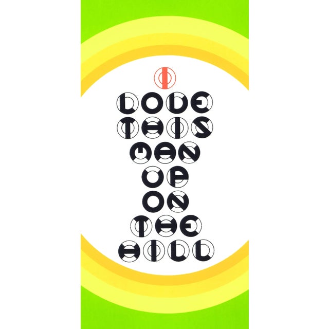 Original serigraph (silkscreen) print from the 1969 limited edition collection "DMT 42" by Gerald Laing, with poetry by...