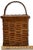 Outstanding Antique American Pennsylvania Amish Hand Woven Alder & Ash Wood Splint Picnic Basket Circa Late 1800s For Sale - Image 18 of 18
