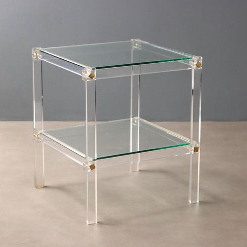 Acrylic Glass Coffee Table, 1980s For Sale - Image 9 of 9