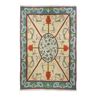 Turkish Sumak Rug 6' X 9' For Sale