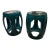 Vintage Italian Teal Ceramic Garden Stools, 2 Pieces For Sale
