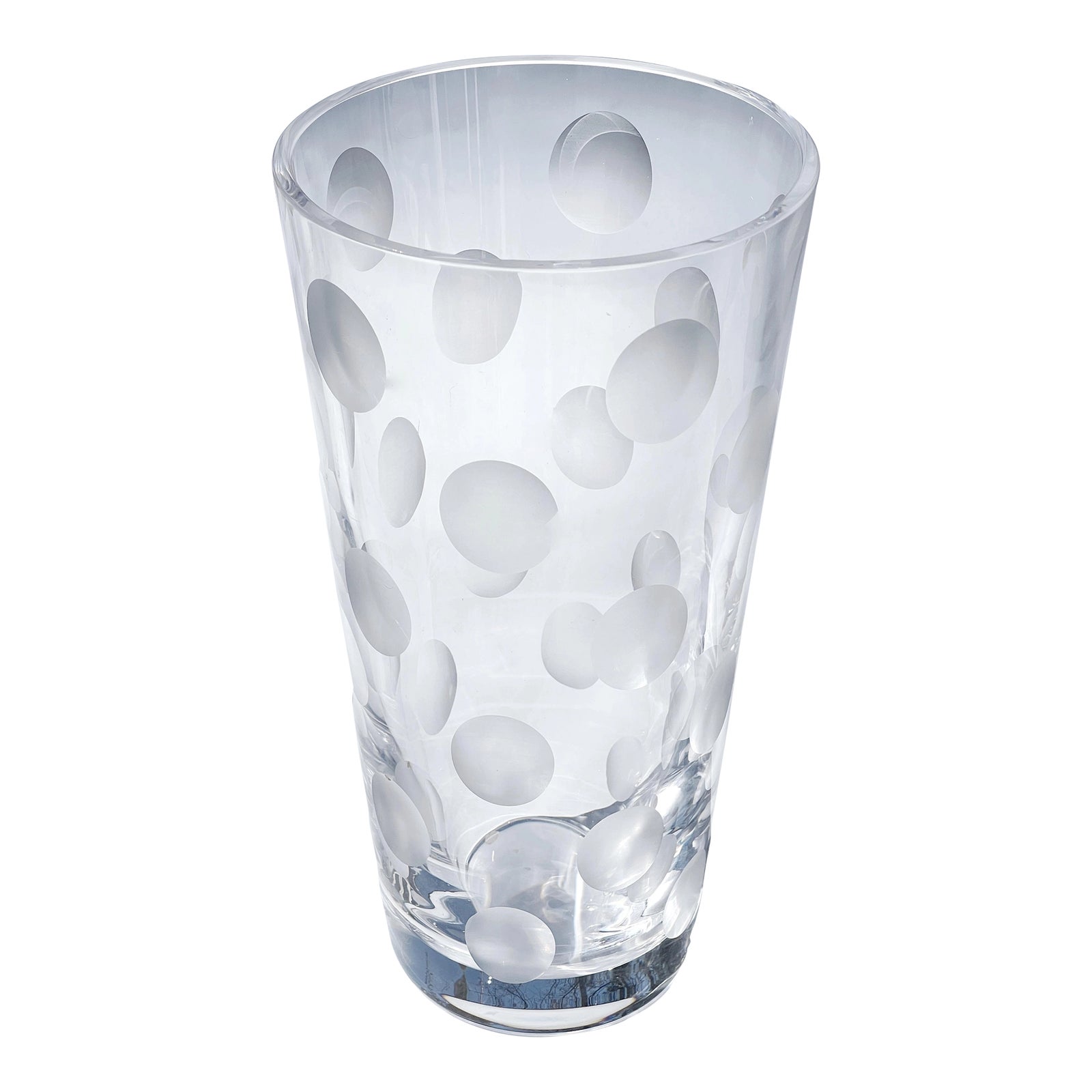 Anne Nilsson【Orrefors gallery】ガラス 花瓶　北欧 Orrefors Raspberry Vase Flower Arrangement Decor Crystal