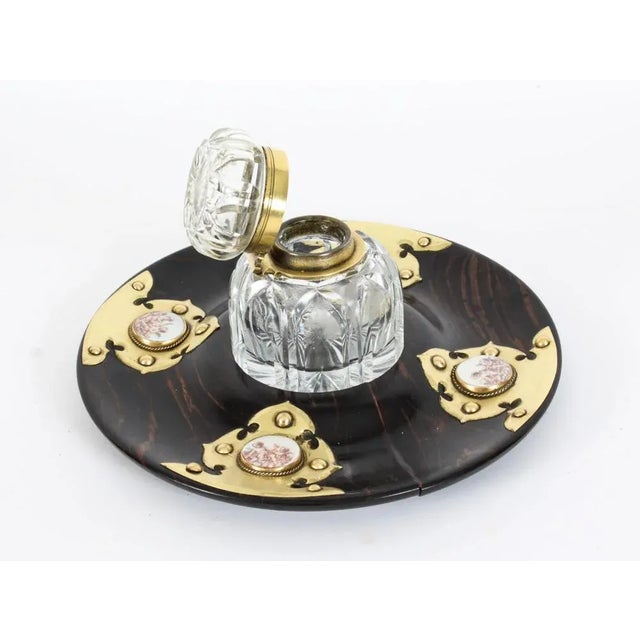 Antique English Coromandel and Ormolu Mounted Desk Set, 1850s, Set of 4 For Sale - Image 14 of 18