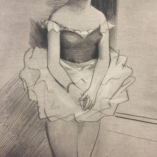 Theodore Stravinsky, Dancer Etching by Theodore Stravinsky, Modern, Edition of 15, 1920s, Etching For Sale - Image 4 of 7