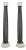 Pair of Vintage Ebonized Wood & White Marble Columns For Sale