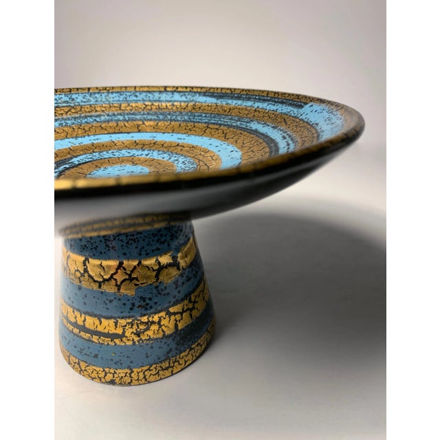 Aldo Londi Vintage Petite Ceramic Compote Bowl by Aldo Londi for Bitossi For Sale - Image 4 of 6