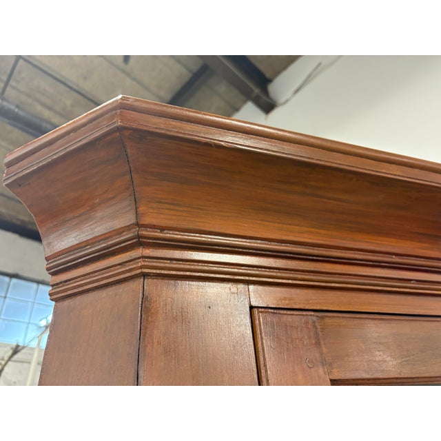 19th Century Handcrafted American Walnut Corner Cupboard For Sale - Image 9 of 12