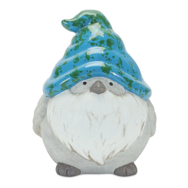 Rustic Whimsical Animal Gnome Garden Statue (Set of 6) For Sale - Image 3 of 5