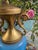 Antique French Blue Opaline Vase Urn Pair With Ormolu Mounts Cherub Finials Eagle Handles 19th Century For Sale - Image 13 of 15