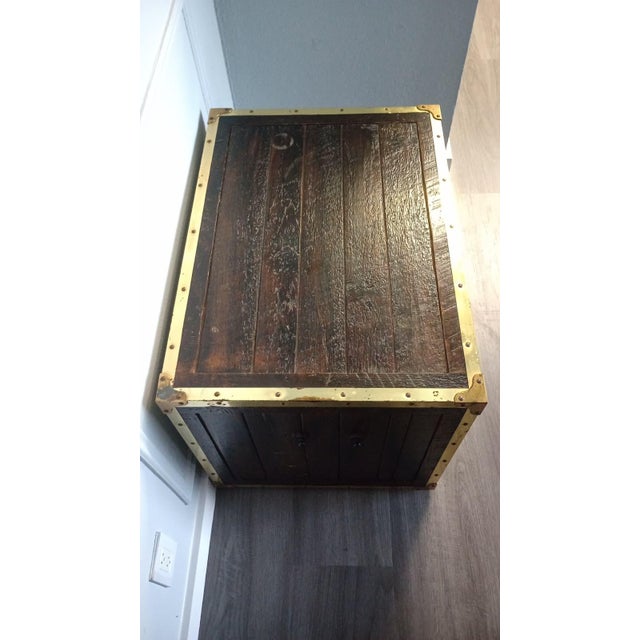 Late 20th Century Habersham Wooden Plantation Campaign Trunk For Sale - Image 12 of 14