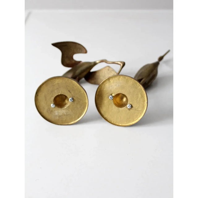 Mid Century Brass Bird Figures For Sale - Image 11 of 11