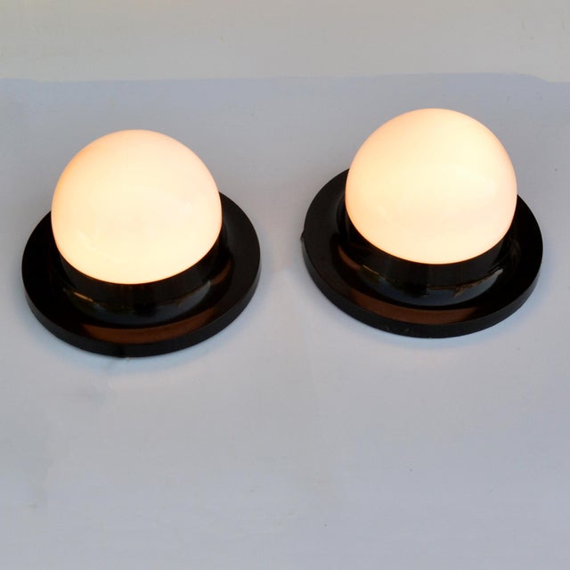 White A Pair of Ceiling Lamps, Polam Radom, Poland, 1970s. For Sale - Image 8 of 10