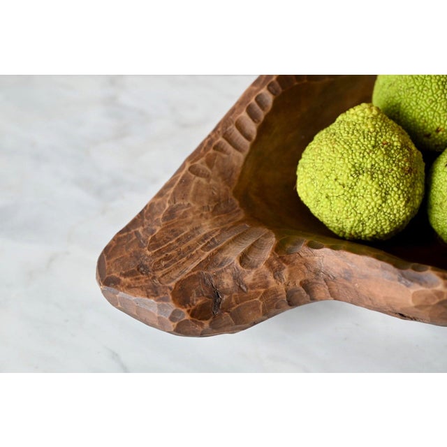 Folk Wood Carved Fruit Bowl, Provence, 1960s For Sale - Image 4 of 11