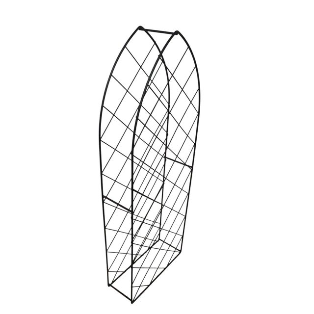 Metal Mid 20th Century Mid Century Modern Cathedral Form Wire Wine Rack For Sale - Image 7 of 13
