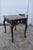 Brown Vintage Harvest House Cherrywood Queen Anne Style Side Table W/Drawer For Sale - Image 8 of 12