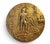 83.7 grams of solid .999 pure silver with 24k gold plating high relief commemorative medal coin. Sculpted by Michael Lantz...