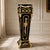 Make a bold statement with this luxurious oversized wood pedestal, exquisitely crafted with intricate gold leaf detailing,...