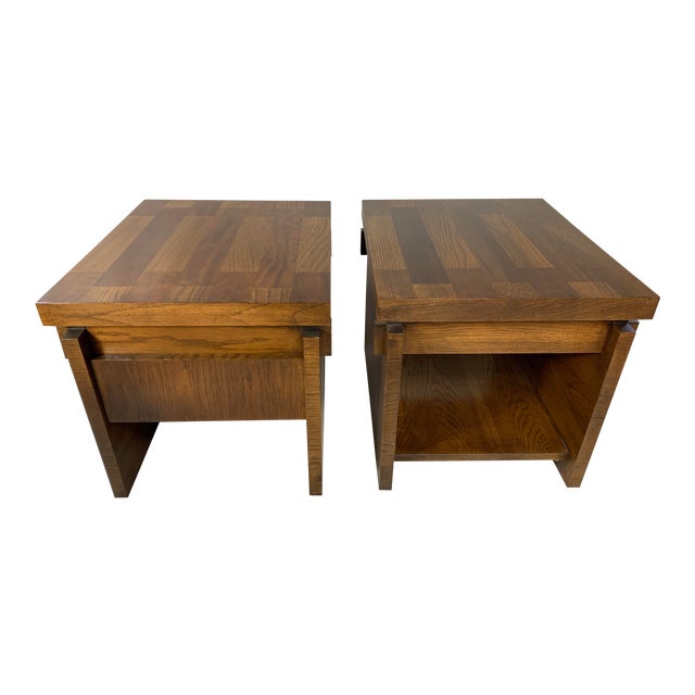 1960s Brutalist Lane End Tables a Pair Chairish