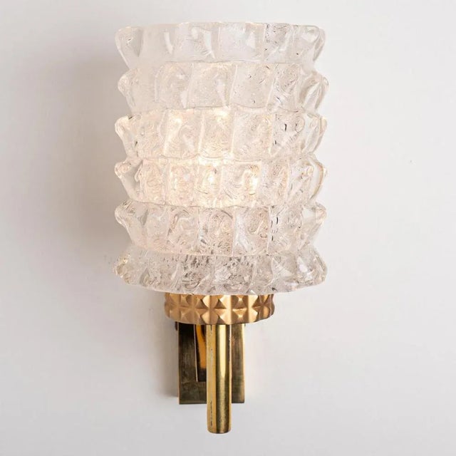 Vintage German Brass and Glass Wall Lights from Hillebrand, 1970s, Set of 2 For Sale - Image 12 of 16