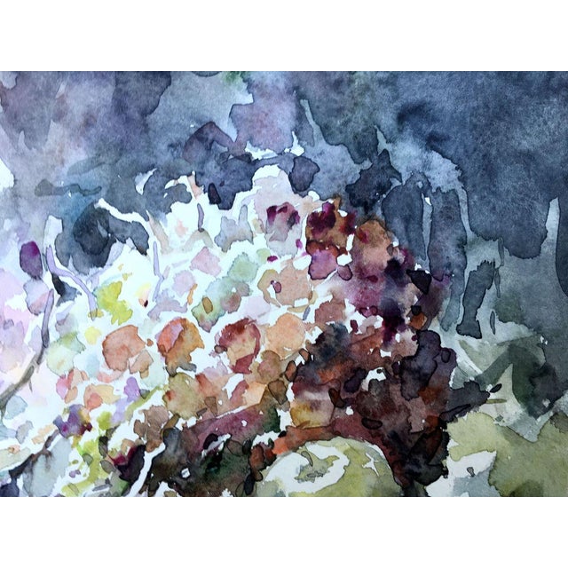 2010s Watercolor Painting Grapes on the Table Viktor Mikhailichenko For Sale - Image 5 of 7
