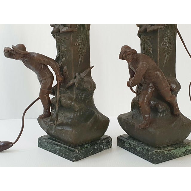 Good overall condition. Usual signs of wear. Height 44.5 cm. Length 18-20 cm. Width 13 cm. Very beautiful lamps. Up to...