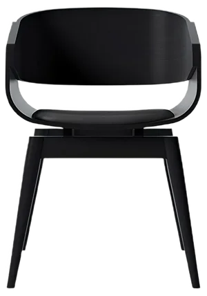 Black 4th Armchair with Soft Black Seat by Almost