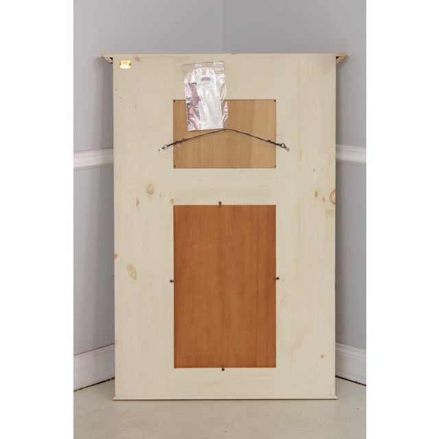 Habersham Crackle Paint Trumeau Mirror For Sale - Image 16 of 18