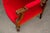 Antique Mahogany Armchair in Red, 1800s For Sale - Image 16 of 17