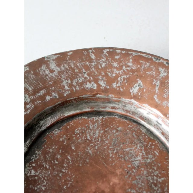 Antique Hammered Copper Bowl For Sale - Image 6 of 11