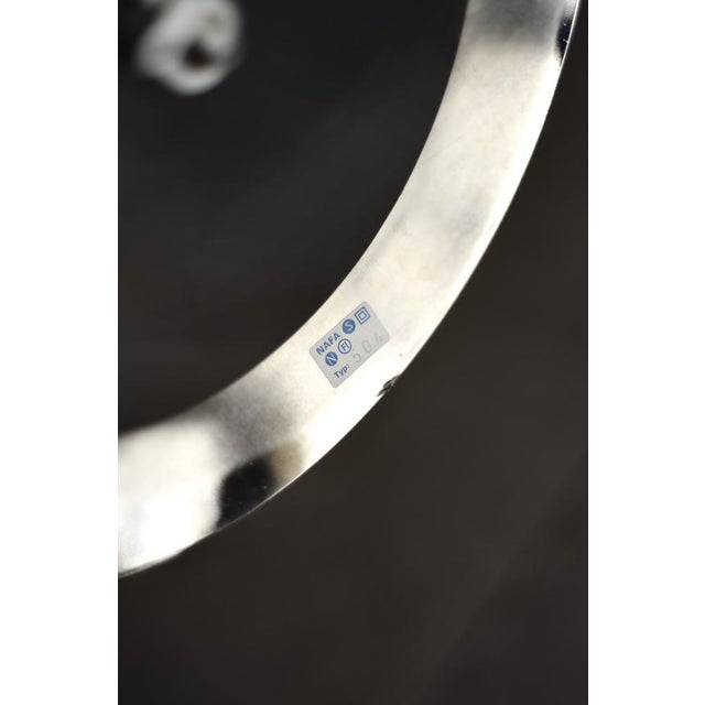 Vintage Swedish Chrome and White Acrylic Floor Lamp from Nybro Armaturfabrik, 1970s For Sale - Image 9 of 16