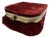 Antique French Red Velvet Jewelry Casket For Sale
