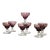 1920s Art Deco Small Purple Twist Glass - Set of 7 For Sale