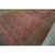 Textile 1850s Red Antique Large Cypress Tree Tribal Afshar Knotted Wool Gallery Rug For Sale - Image 7 of 9