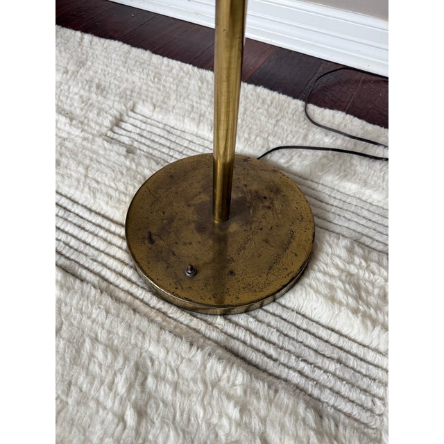 Metal Vintage 1970s Mid-Century Modern Sonneman “Waterfall” Cascading Globe Floor Lamp in Brass For Sale - Image 7 of 7