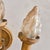 1960s 1960s French Gilt Metal Torch Sconces with Glass Shades No. 01 - a Pair For Sale - Image 5 of 6