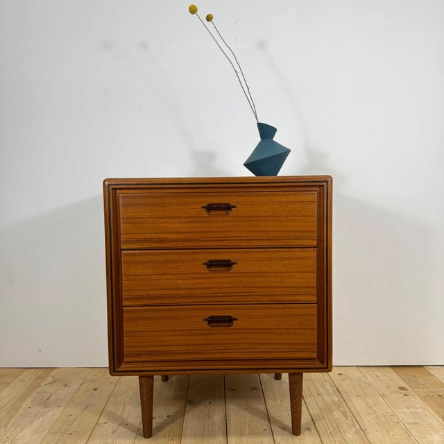 Small Three-Drawer Teak Chest of Drawers, Denmark, 1960 For Sale - Image 14 of 14