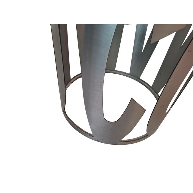 1980s Vintage Table in Glass and Iron, 1980s For Sale - Image 5 of 7