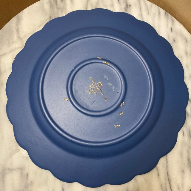 Mid-Century Modern Mid 20th Century Two Emilia Castillo Ceramic and Silver Inlay Plates For Sale - Image 3 of 16