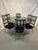 1970s Chromcraft Lucite High-Back Dining Set With 6 Chairs, Chrome Table Base and Smoked Glass Oval Top - Set of 8 For Sale - Image 9 of 12