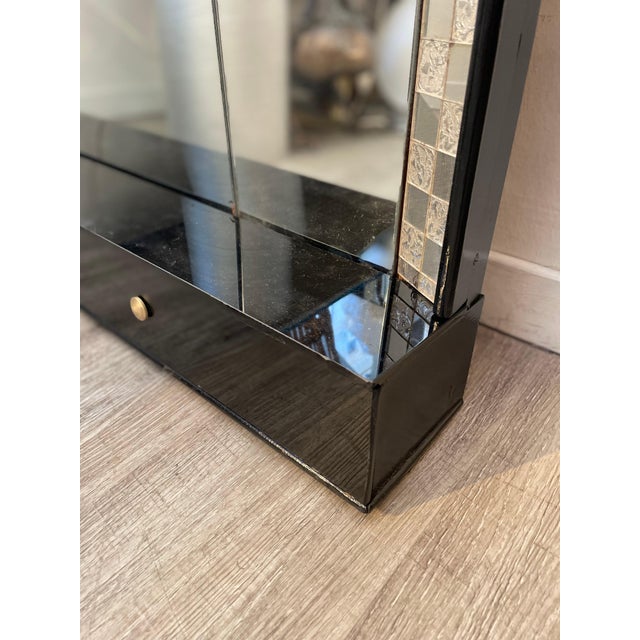 Mirror with Mosaic Border and Glass Coat Hooks, 1970s For Sale - Image 15 of 18