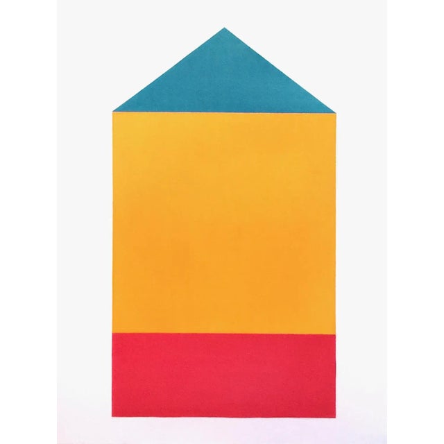 "Psyche" Contemporary Minimalist Geometric Oil Painting by Shyun Song For Sale