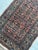 1940s 1940s Coral & Glowinng Blush with Indigo & Army Green Runner Rug 2.8 x 19.7 For Sale - Image 5 of 12