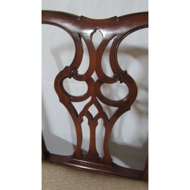 Vintage Mahogany Chippendale Dining Room Chairs Eight For Sale - Image 6 of 13