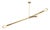 Regina Andrew Talon Steel Chandelier, Natural Brass For Sale