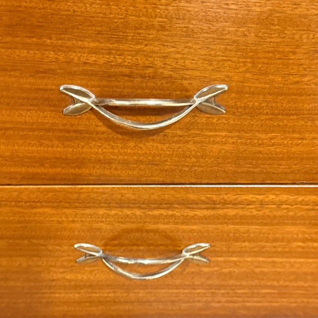 Wood Vintage Danish Dressing Table With Mirror For Sale - Image 7 of 8