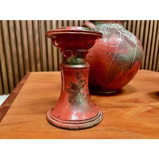 German Glazed Ceramic Set from Schellbach Pottery, 1960s, Set of 4 For Sale - Image 11 of 16