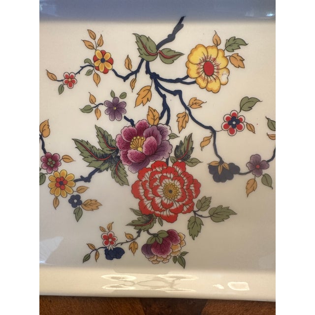 Vintage Limoges France Porcelain Hand Painted 10"x 7" Serv Ing Plate Tray For Sale - Image 10 of 12