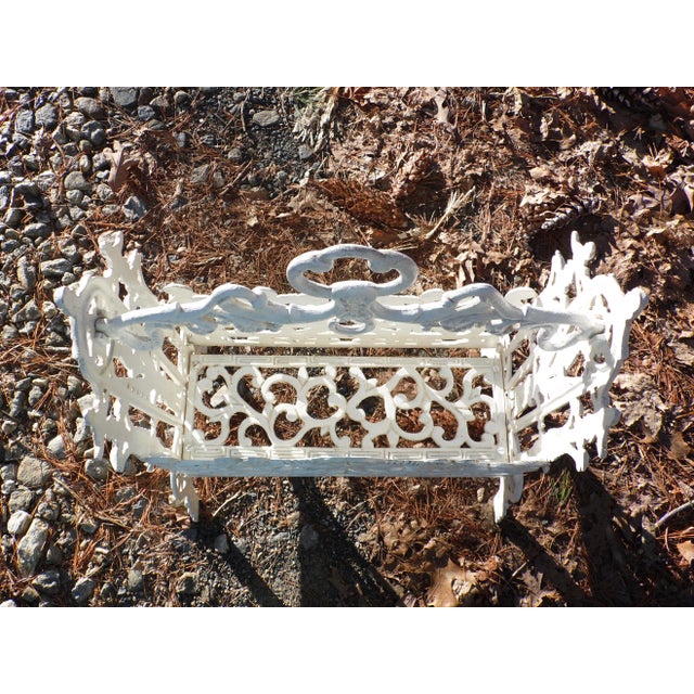 Antique Victorian Cast Iron Magazine Rack Vintage Sheet Music Stand For Sale - Image 12 of 12