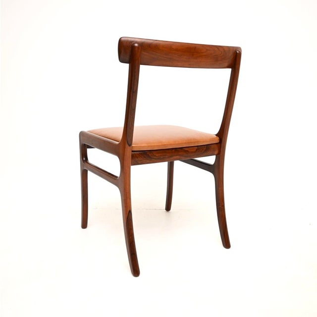 Brown Vintage Danish Dining Chairs attributed to Ole Wanscher, 1960, Set of 10 For Sale - Image 8 of 11